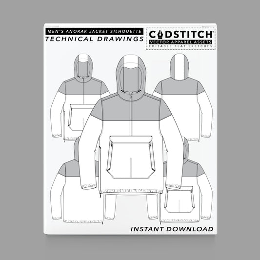 MEN'S ANORAK JACKET SILHOUETTE 2