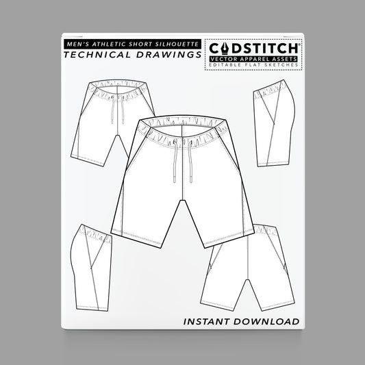 MEN'S ATHLETIC SHORT SILHOUETTE 1