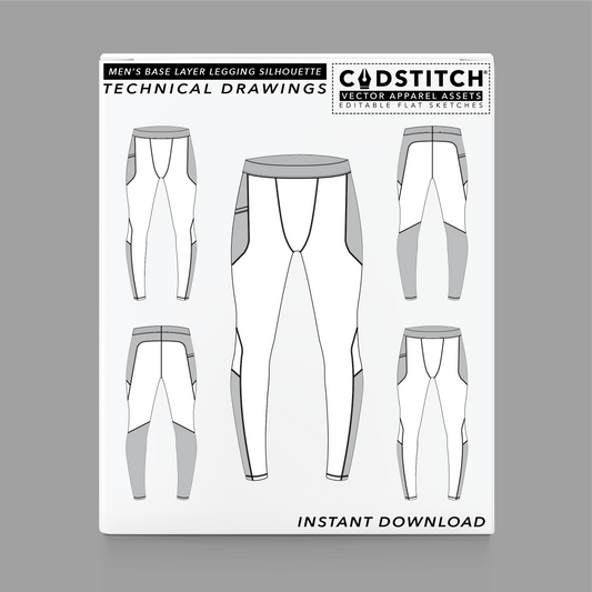 MEN'S BASE LAYER LEGGING SILHOUETTE 1