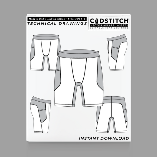 MEN'S BASE LAYER SHORT SILHOUETTE 1