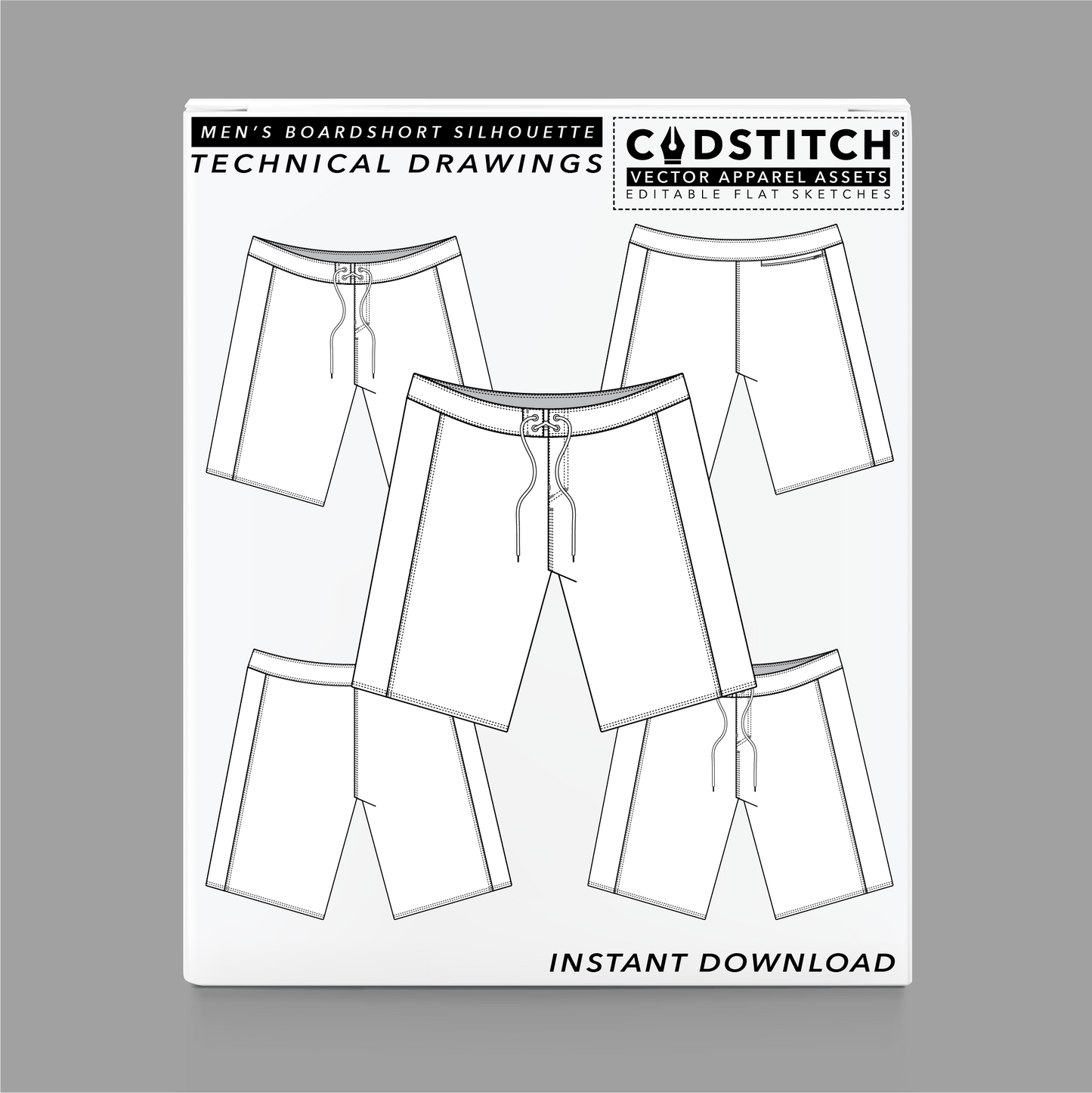 MEN'S BOARDSHORT SILHOUETTE 1
