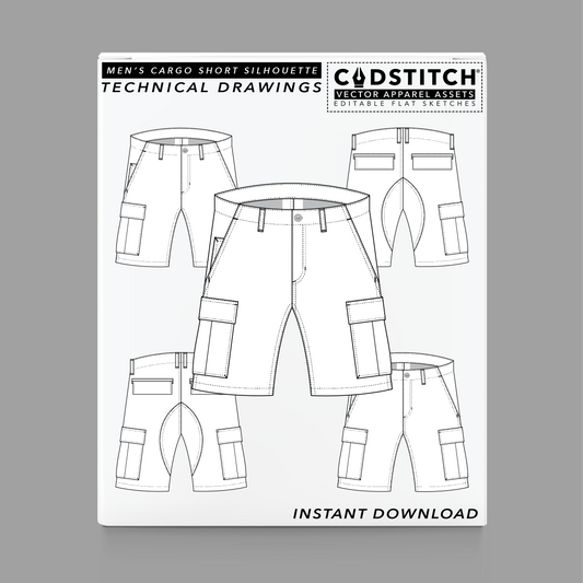 MEN'S CARGO SHORT SILHOUETTE 1
