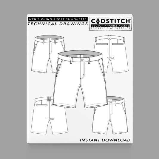 MEN'S CHINO SHORT SILHOUETTE 1