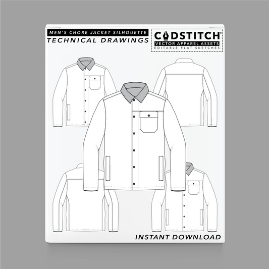 MEN'S CHORE JACKET SILHOUETTE 1