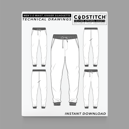 MEN'S E-WAIST JOGGER SILHOUETTE 1