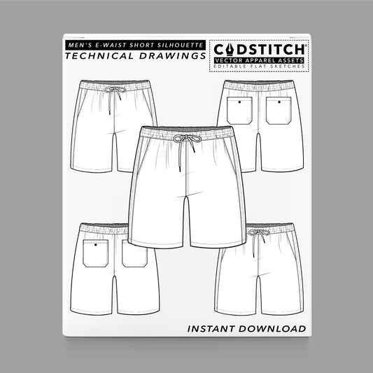 MEN'S E-WAIST SHORT SILHOUETTE 1