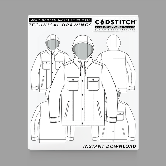 MEN'S HOODED JACKET SILHOUETTE 1
