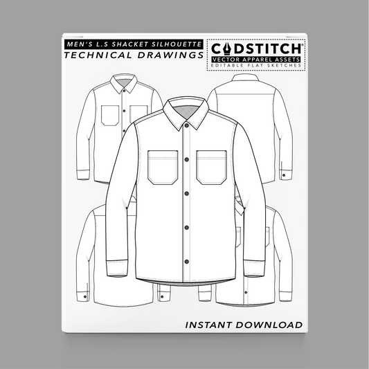 MEN'S L.S SHACKET SILHOUETTE 1