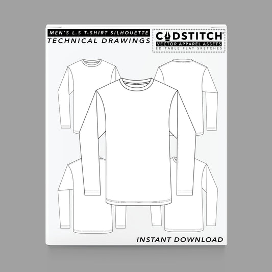 MEN'S L.S T-SHIRT SILHOUETTE 1