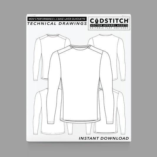 MEN'S PERFORMANCE L.S BASE LAYER SILHOUETTE 1