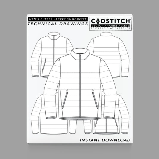 MEN'S PUFFER JACKET SILHOUETTE 2