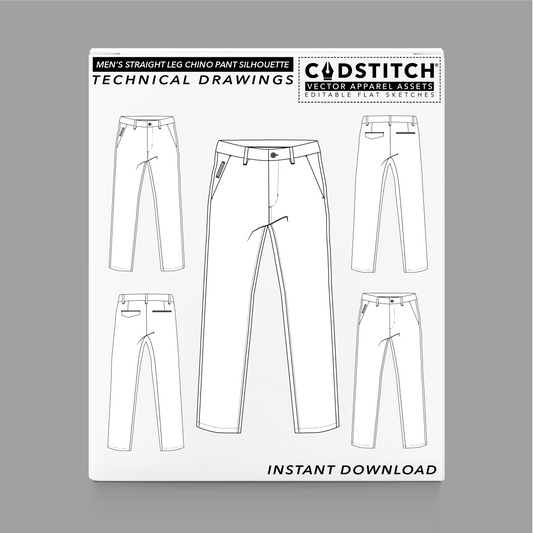 MEN'S STRAIGHT LEG CHINO PANT SILHOUETTE 1