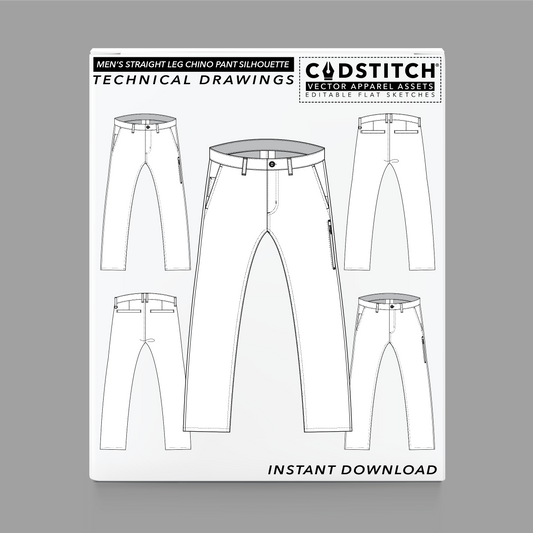 MEN'S STRAIGHT LEG CHINO PANT SILHOUETTE 2