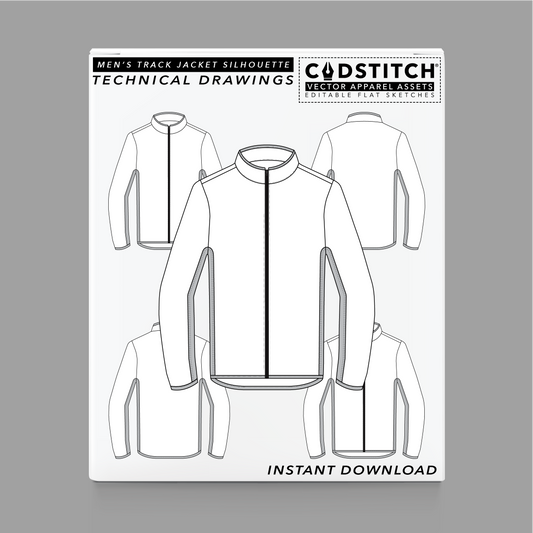 MEN'S TRACK JACKET SILHOUETTE 1