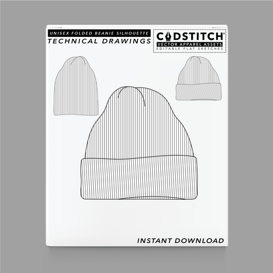 UNISEX FOLDED BEANIE SILHOUETTE 1