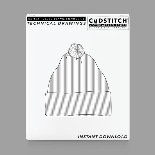 UNISEX FOLDED BEANIE SILHOUETTE 2