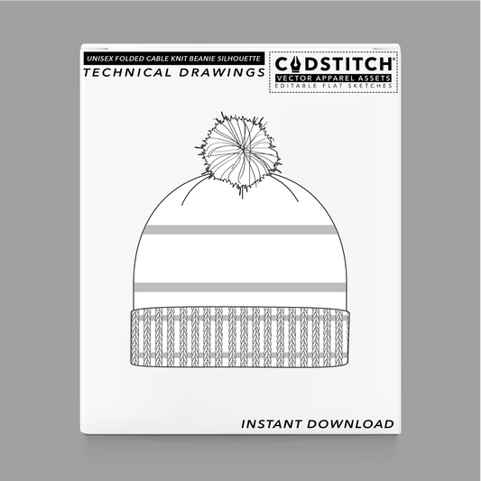 UNISEX FOLDED BEANIE SILHOUETTE 3