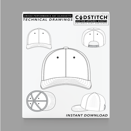 UNISEX PERFORMANCE HAT SILHOUETTE 1