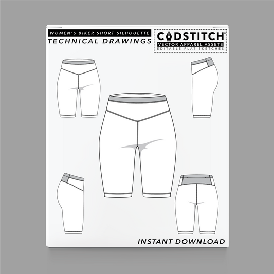 WOMEN'S BIKER SHORT SILHOUETTE 1