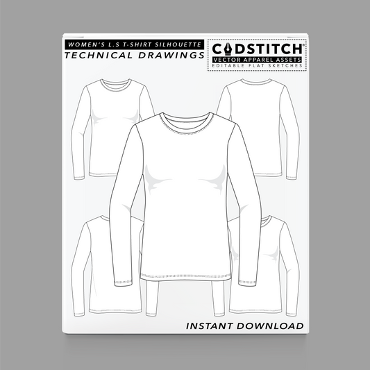 WOMEN'S L.S T-SHIRT SILHOUETTE 1