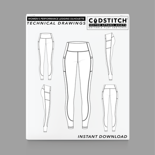 WOMEN'S PERFORMANCE LEGGING SILHOUETTE 1