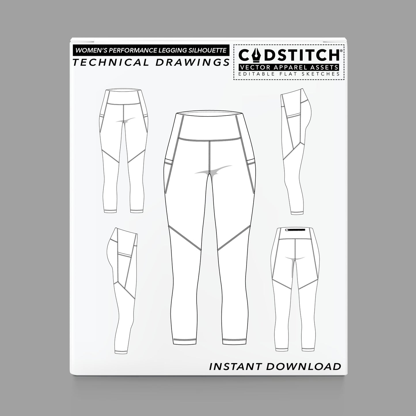 WOMEN'S PERFORMANCE LEGGING SILHOUETTE 2