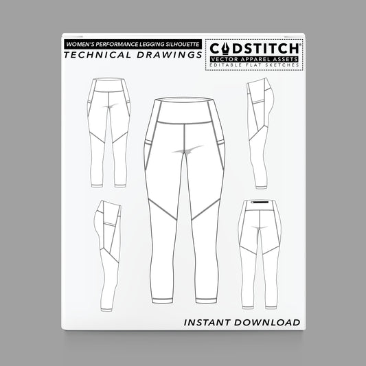 WOMEN'S PERFORMANCE LEGGING SILHOUETTE 2