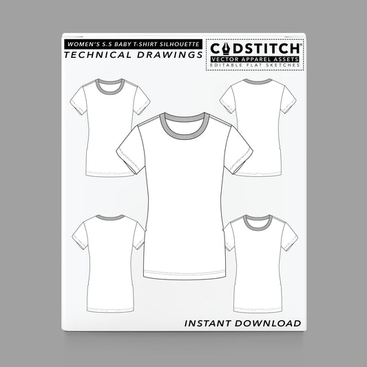 WOMEN'S S.S BABY T-SHIRT SILHOUETTE 1