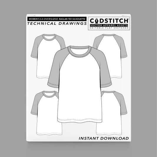 WOMEN'S S.S OVERSIZED RAGLAN TEE SILHOUETTE 1