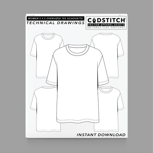 WOMEN'S S.S OVERSIZED TEE SILHOUETTE 1