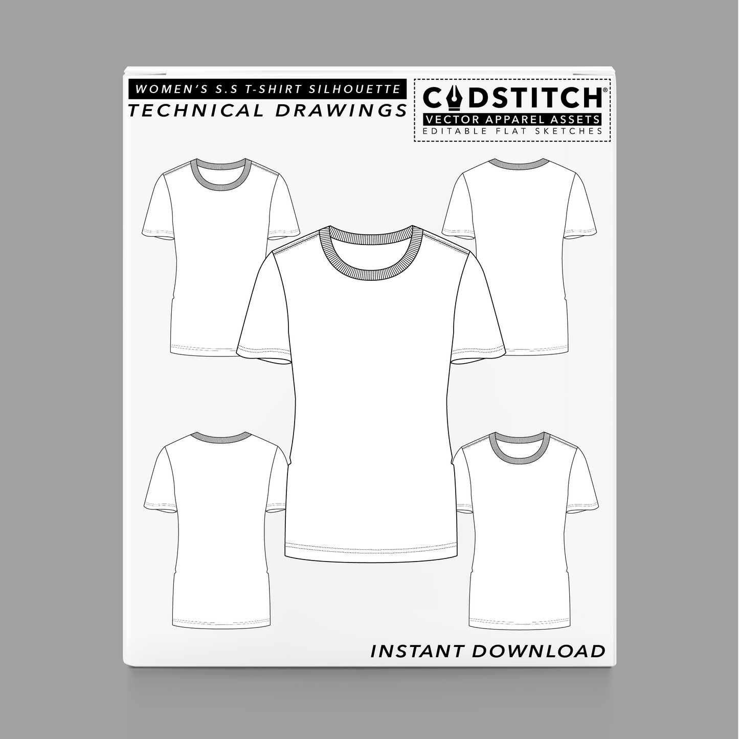 WOMEN'S S.S T-SHIRT SILHOUETTE 2
