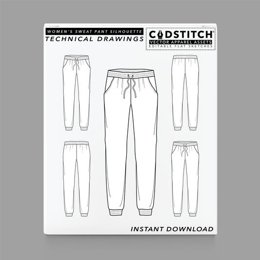 WOMEN'S SWEAT PANT SILHOUETTE 1