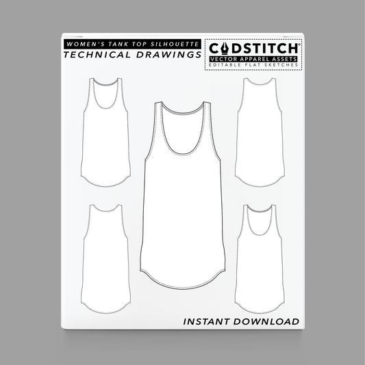WOMEN'S TANK TOP SILHOUETTE 1