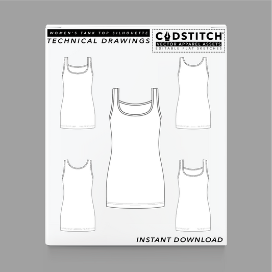 WOMEN'S TANK TOP SILHOUETTE 2