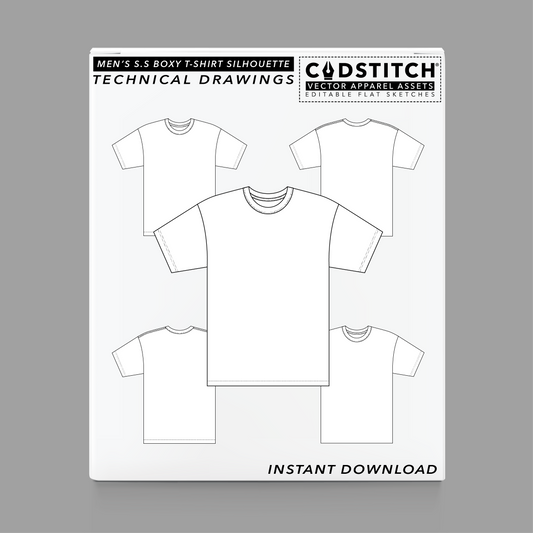 MEN'S S.S BOXY T-SHIRT SILHOUETTE 1