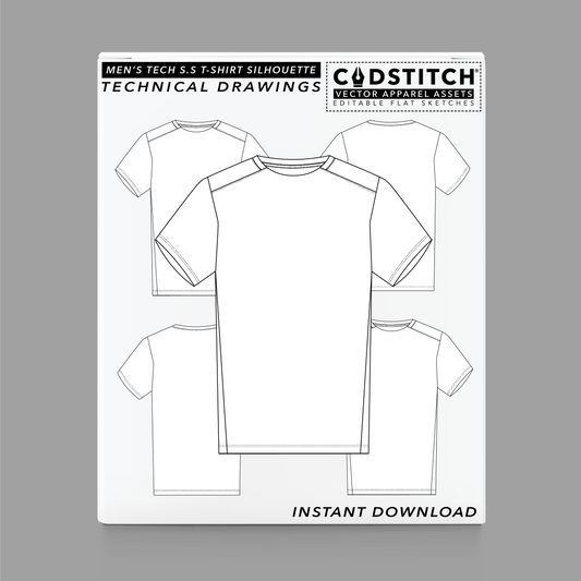 MEN'S TECH S.S T-SHIRT SILHOUETTE 1