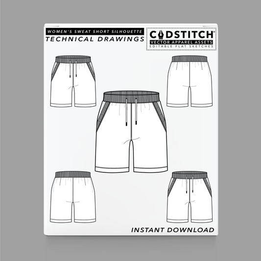 WOMEN'S SWEAT SHORT SILHOUETTE 1