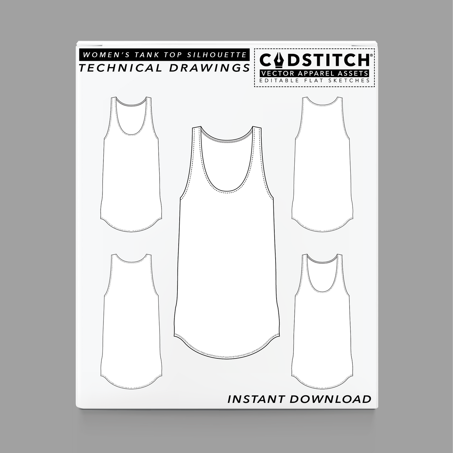 WOMEN'S TANK TOP SILHOUETTE 1
